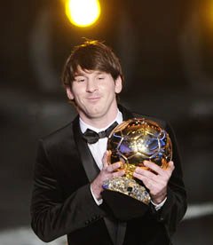 The FIFA Ballon d'Or winner is Lionel Messi from Argentina and Barcelona.