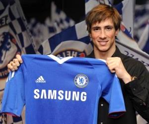 Fernando Torres seems so proud to be at Chelsea - at the fury of Liverpool fans!