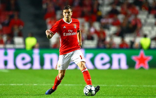 Victor Lindelof in action for Benfica vs Napoli