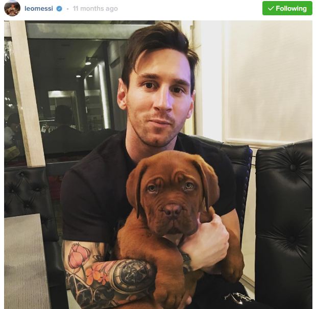 Lionel Messi, Dog, Barcelona