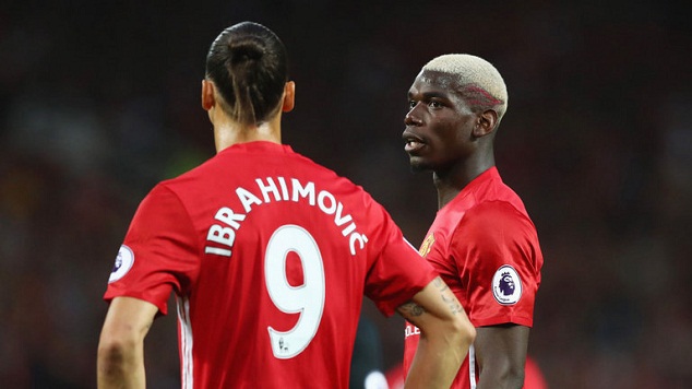 Summer signings Zlatan and Pogba are expected to start in this tie