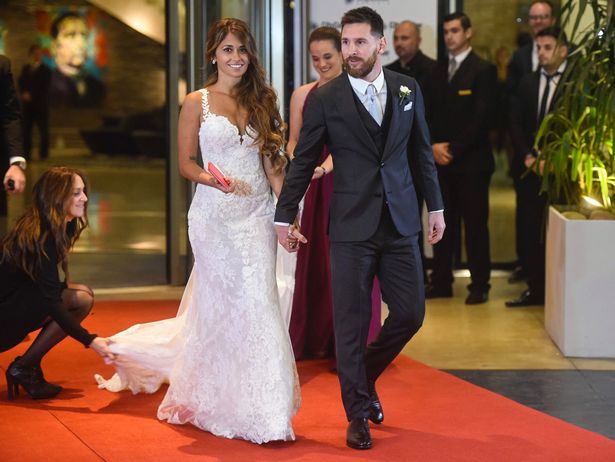 Lionel Messi, Antonella  Roccuzzo, Wedding, Barcelona, International Champions Cup