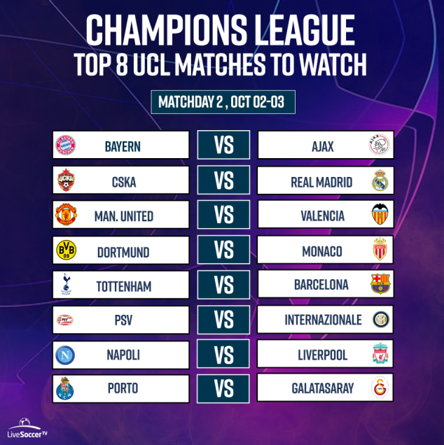 UEFA Champions League fixtures