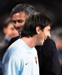 Lionel Messi has never directly troubled Jose Mourinho with a goal against the Portuguese coach.