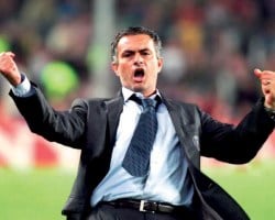 The then-Chelsea coach Jose Mourinho was regarded as FC Barcelona's biggest rival.