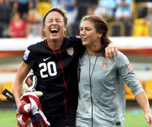 Abby Wambach and Hope Solo are key players in the USA's women's soccer team.