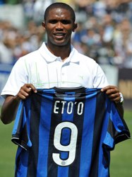 Gone is the day Eto'o first signed for Inter.