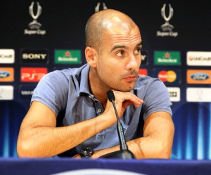 Pep Guardiola is eyeing the 2011 UEFA Super Cup trophy at the expense of FC Porto