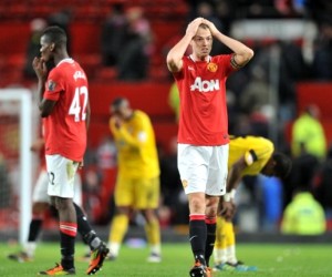 Manchester United suffered a 2-1 upset at home to Crystal Palace in the 2011/12 Carling Cup.