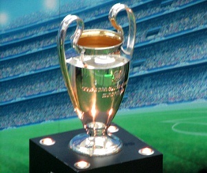 The 2011/12 UEFA Champions League trophy contested by Europe's best teams.