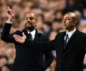 Barcelona vs Chelsea on Tuesday, April 24, 2012. Pep Guardiola and Roberto Di Matteo will come face to face again.