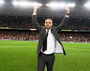 Pep Guardiola will wave goodbye to Barcelona fans on May 25 after the 2012 Copa del Rey final.