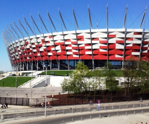 The National Stadium in Warsaw, Poland will host up to 5 UEFA Euro 2012 matches.