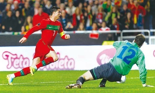 Portugal's Cristiano Ronaldo will be under pressure to score goals during Euro 2012.