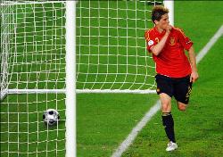 Fernando Torres when he scored that historical goal in the UEFA Euro 2008 final.
