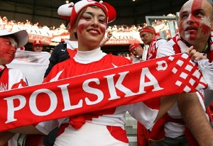 Poland's home fans were on their feet throught the Greece match.