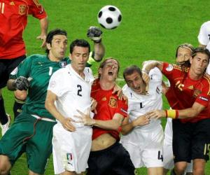 Spain vs Italy on June 10, 2012 - UEFA Euro 2012.