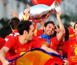 Juan Mata joins Spain U23 at the London 2012 Olympics as a UEFA Euro 2012 winner.