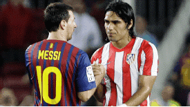 Radamel Falcao has vowed to fight Pichichi holder Lionel Messi this season.