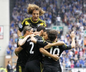 Chelsea grabbed all three points in their first fixture of the 2012/13 English Premier League campaign.