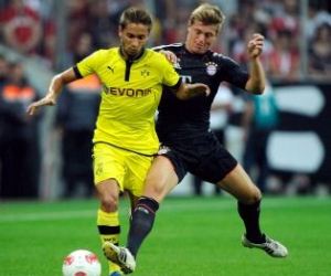 Borussia Dortmund and Bayern Munich are the German Bundesliga's top two teams.