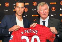 Robin van Persie switched from Arsenal to Manchester United in August 2012.