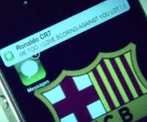El Clasico 2013 promo video - Lionel Messi vs Cristiano Ronaldo - Text messaging rivalry