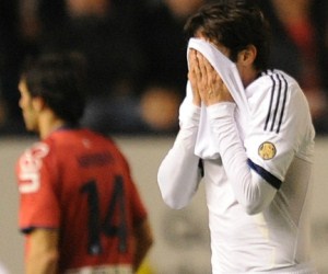 Kaka's sending off rounded up a miserable night for Real Madrid away to Osasuna in the Spanish La Liga on January 12, 2013.