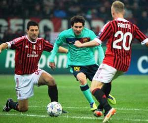 Barcelona will clash against Milan at the San Siro on Wednesday, February 20, 2013.