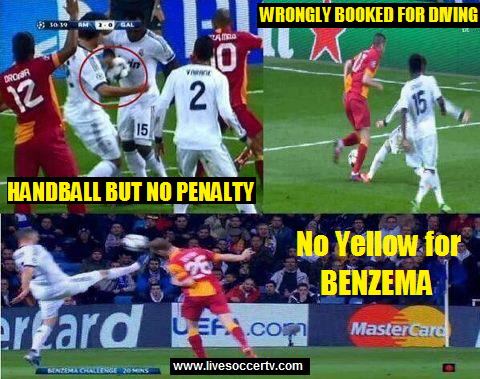 Real Madrid vs Galatasaray controversies. 