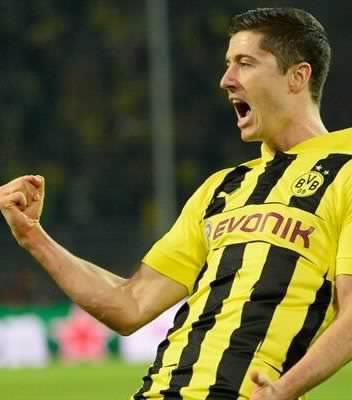 Lewandowski will be looking for goals for Borussia Dortmund at the Santiago Bernabeu.
