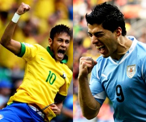 Neymar and Luis Suarez will clash on June 26 as Brazil and Uruguay seek to clinch Confederations Cup 2013 final tickets