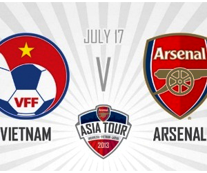 Arsenal play Vietnam in their second Asia Tour match on Wednesday, July 17, 2013.