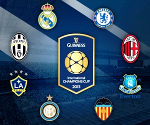 Watch all matches of the 2013 International Champions Cup live online or on TV with ESPN, FOX Soccer and other networks.