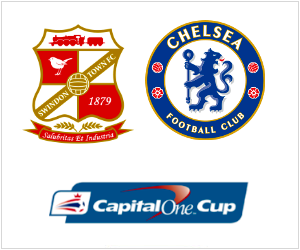 Swindon Town vs Chelsea - Football League Cup match on September 24, 2013.