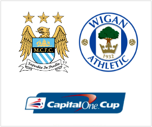 Manchester City vs Wigan is one of the most attractive matches in the Capital One Cup this week. 