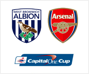 Arsenal hoping for no upset away to West Bromwich Albion in the Capital One Cup.