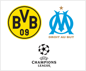 Borussia Dortmund face a 50-50 challenge at home to Marseille in the UEFA Champions League.