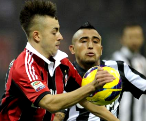 In Mario Balotelli's absence, El Shaarawy will be key for Milan against hosts Juventus on October 6, 2013.