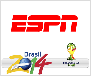ESPN networks will broadcast up to 39 World Cup qualifying matches live in October 2013.