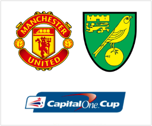 Manchester United will be confident of beating Norwich City in the Capital One Cup on Tuesday.