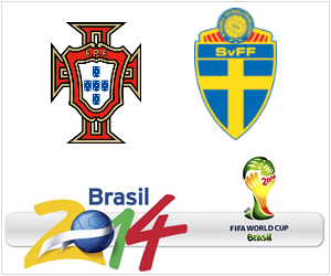 Portugal vs Sweden is the biggest UEFA World Cup qualifying playoff match of November 15, 2013.