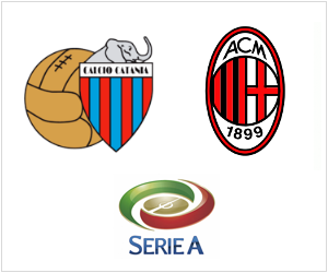 Catania will host Milan in an early Serie A match today.