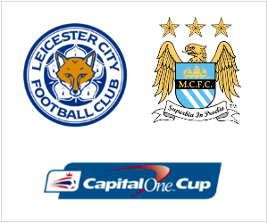 Rampant Manchester City will play away to Leicester City in the Capital One Cup.