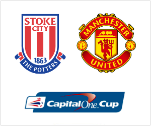 Stoke City will host Manchester United in a Capital One Cup match on December 18, 2013.