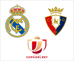 Real Madrid will host Osasuna in their Copa del Rey Last 16 first leg game.