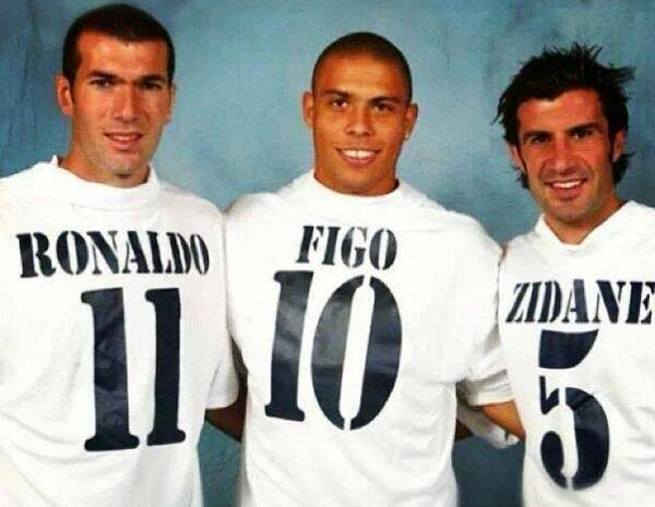 Figo, Zidane and Ronaldo