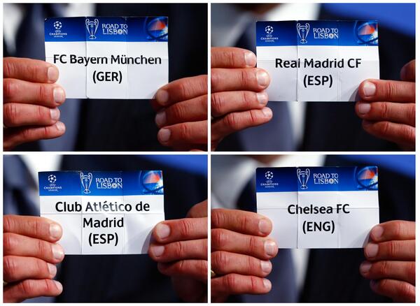 Real Madrid, Bayern Munich, Chelsea, Atletico Madrid