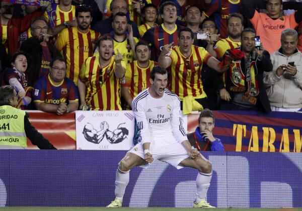 Bale celebrating