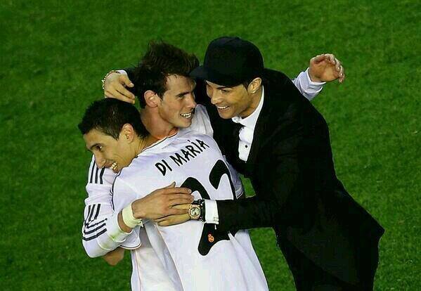 Ronaldo with Bale and Di Maria